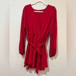 Red dress